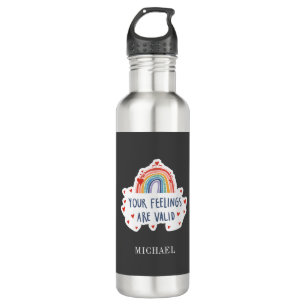 Garrafa Seus Sentimentos São Consciência De Saúde Menta