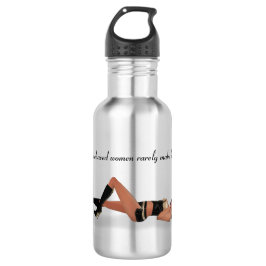Garrafa Sexy Brunette Pinup Girl Sleing Water Bottle