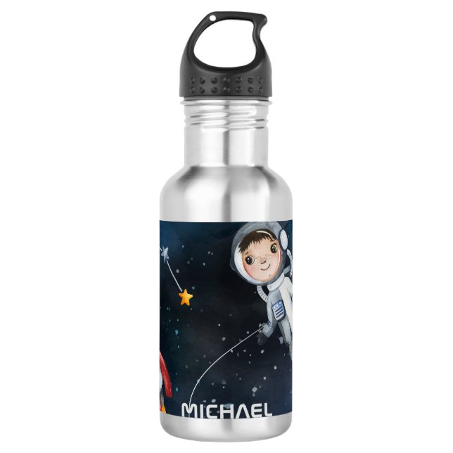 Garrafa Shuttle do Astronauta Espacial Exterior Personaliz (Frente)