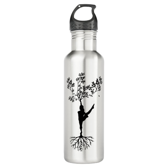 Garrafa Silhouette Women Tree Yoga (Frente)