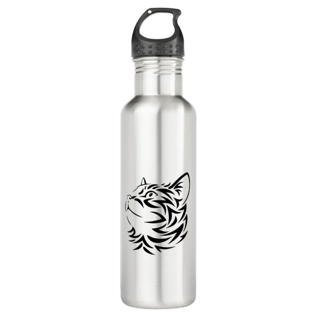 Garrafa Silhueta gata-branca (Frente)