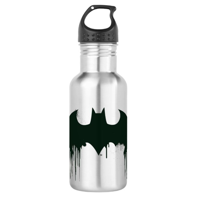 Garrafa Símbolo Batman | Logotipo de tinta (Frente)