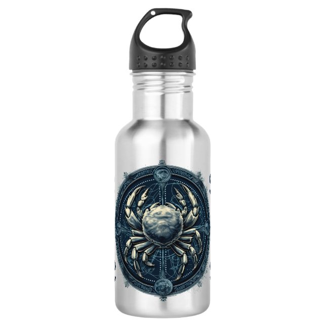 Garrafa Símbolo Canceriano em greve Trabalho de arte (Frente)