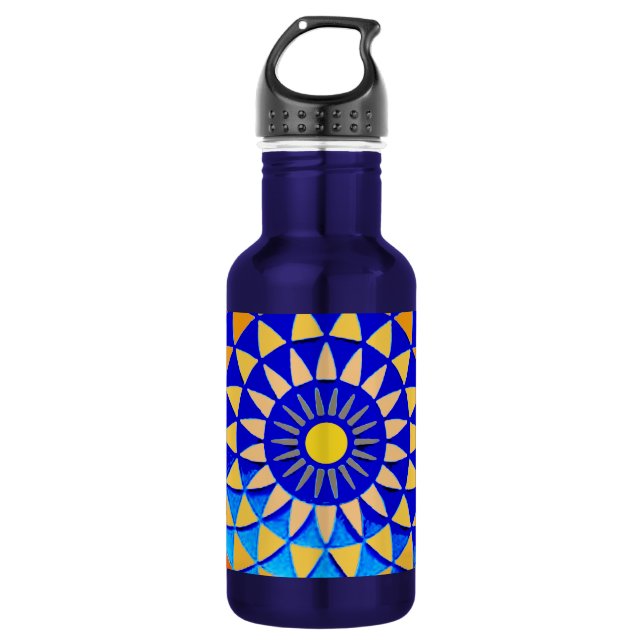 Garrafa Símbolo de Perfeição de Mandala (Frente)