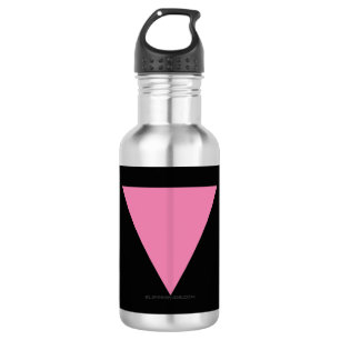 Garrafa Símbolo rosa brilhante do triângulo rosa do Slippe