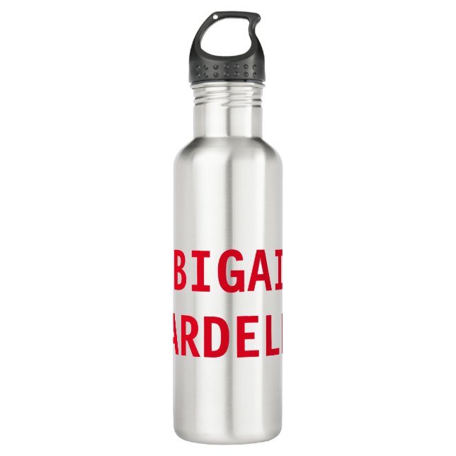 Garrafa Simples personagem moderna e ousada profissional (Frente)