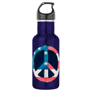 Garrafa Sinal de Paz Americano grunge