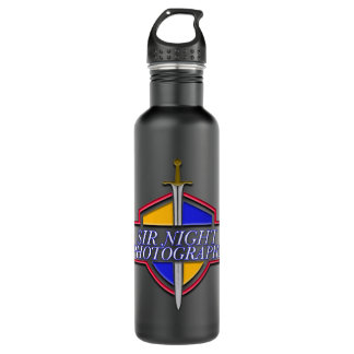 Garrafa Sir Night Photography Logo Water Bottle