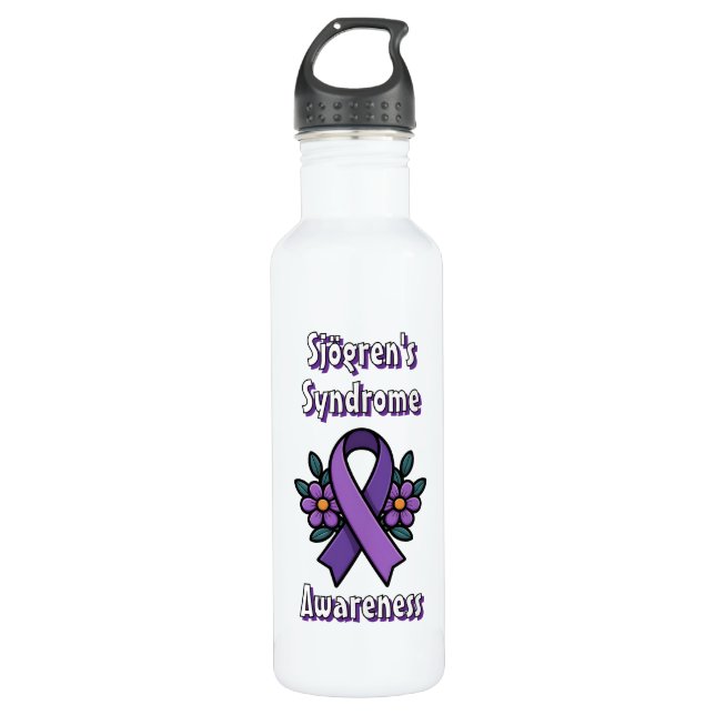 Garrafa Sjögren's Awareness | Purple Ribbon (Frente)
