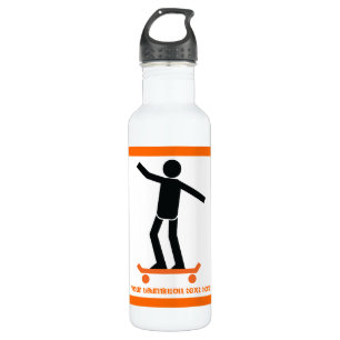 Garrafa Skateboarder no skate personalizado