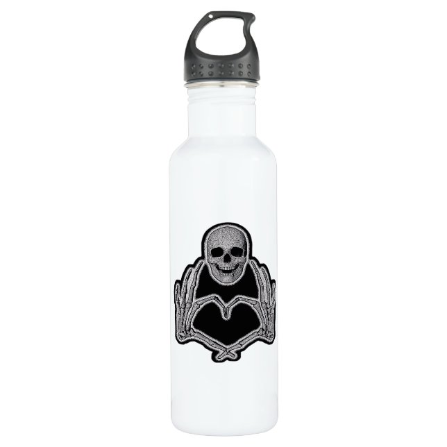 Garrafa Skeleton Heart Hands Classic (Frente)