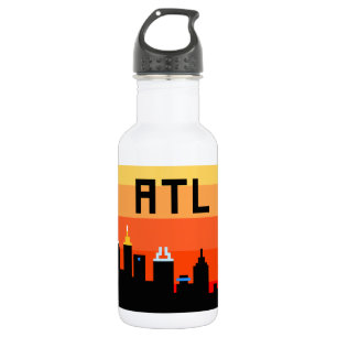 Garrafa Skyline de 8 bits ATL de Atlanta