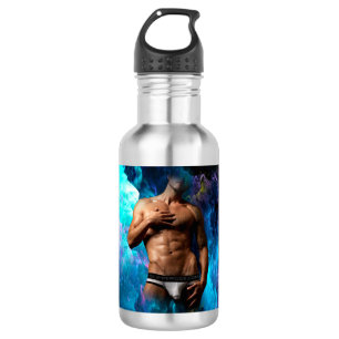 Garrafa SlipperyJoe's cueca masculina musculosa protuberân
