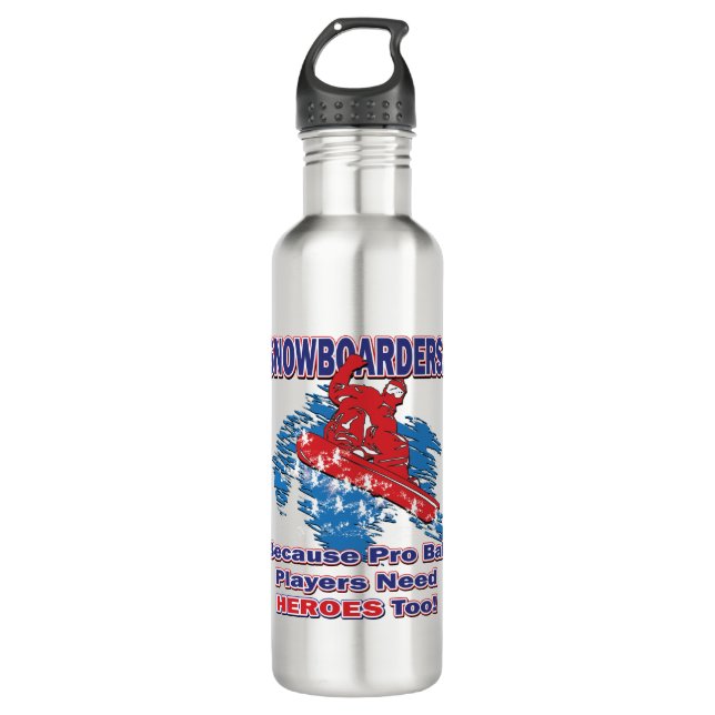 Garrafa Snowboarders-Porque-Pro-Ball-Players-Need-Heros-T (Frente)
