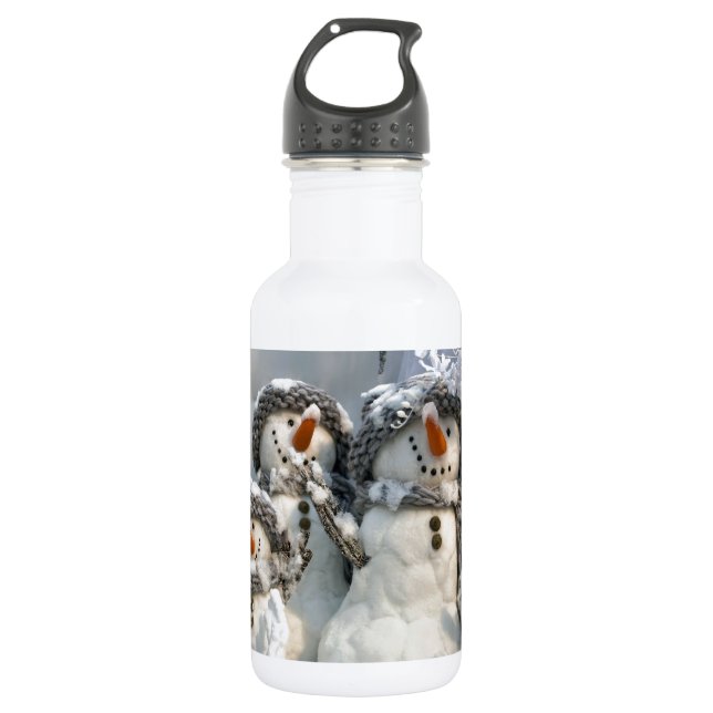 Garrafa Snowmen Christmas (Frente)