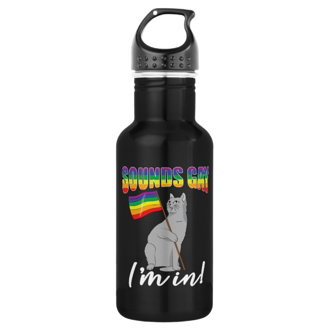 Garrafa Soa Gay, estou em Gato (Frente)