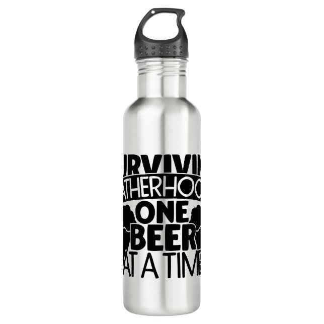 Garrafa Sobrevivendo À Fatria Uma Cerveja De Cada Vez (Frente)