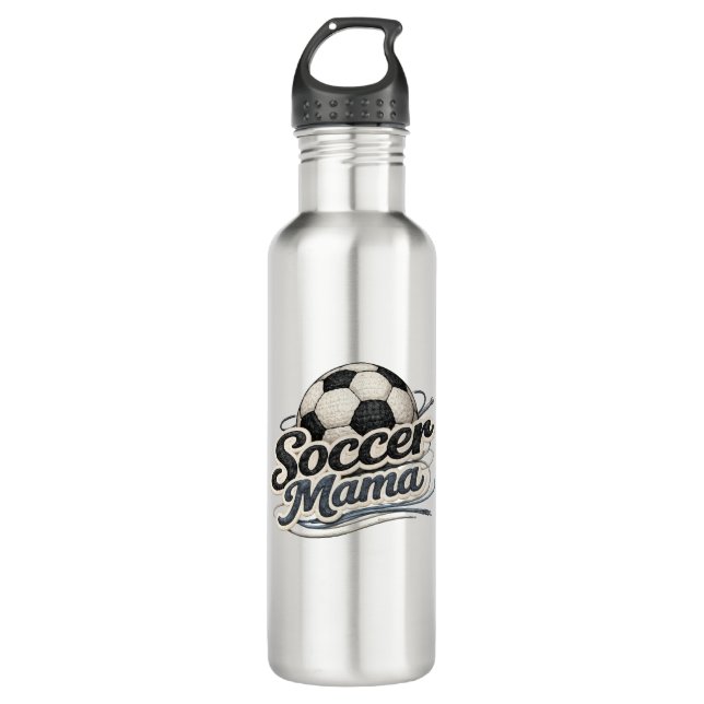 Garrafa Soccer Mama Water Bottle  Game Day Sports Mom Gift (Frente)
