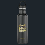 Garrafa Sonho Dourado moderno acredita alcançar motivação<br><div class="desc">Sonho Dourado moderno acredita alcançar motivação</div>