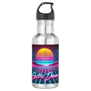 Garrafa Sonhos Elétricos Retro Neon Mug - 80s