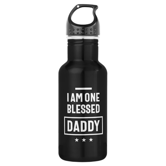 Garrafa Sou Um Pai Abençoado | Padre Gift (Frente)