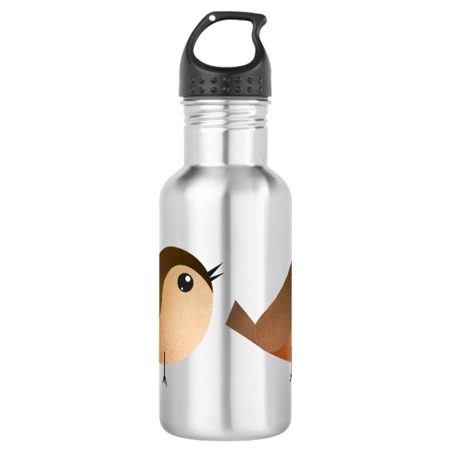 Garrafa Sparrow Bird Cartoon   (Frente)