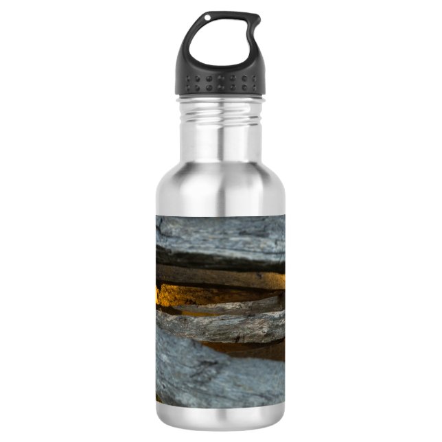 Garrafa Split Rail Texture Stainless Steel Water Bottle (Frente)