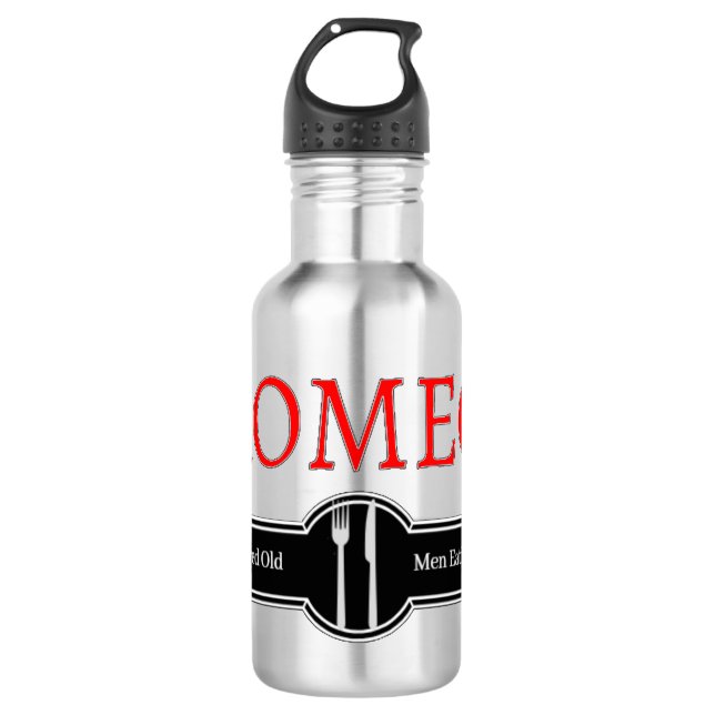 Garrafa Stainless Steel Water Bottle Funny ROMEO Quote (Frente)