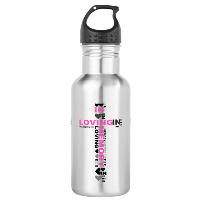 Garrafa Stainless Steel Water Bottle – In Loving Memory (Frente)