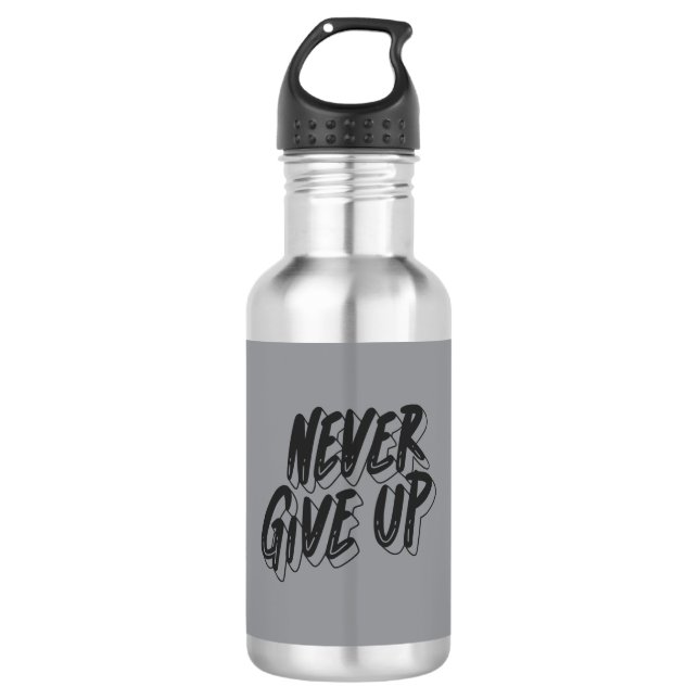 Garrafa Stainless Steel Water Bottle – Motivational Design (Frente)