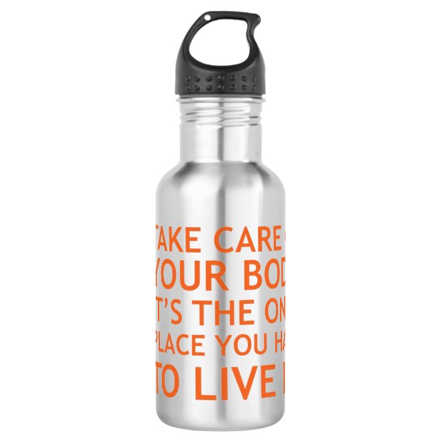 Garrafa Stainless Steel Water Bottle - Take Care Of Your B (Frente)