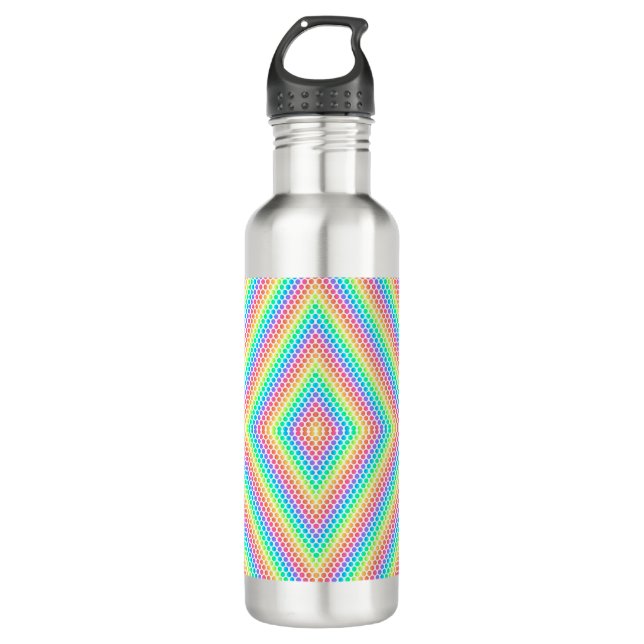 Garrafa Stainless steel water bottle with a vibrant (Frente)