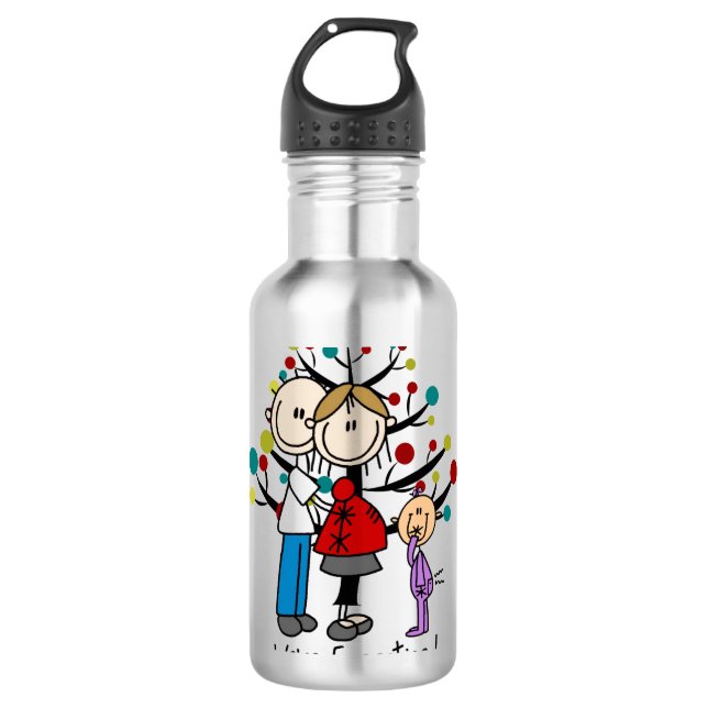 Garrafa Stick Figures Expectativa Parente Girl (Frente)
