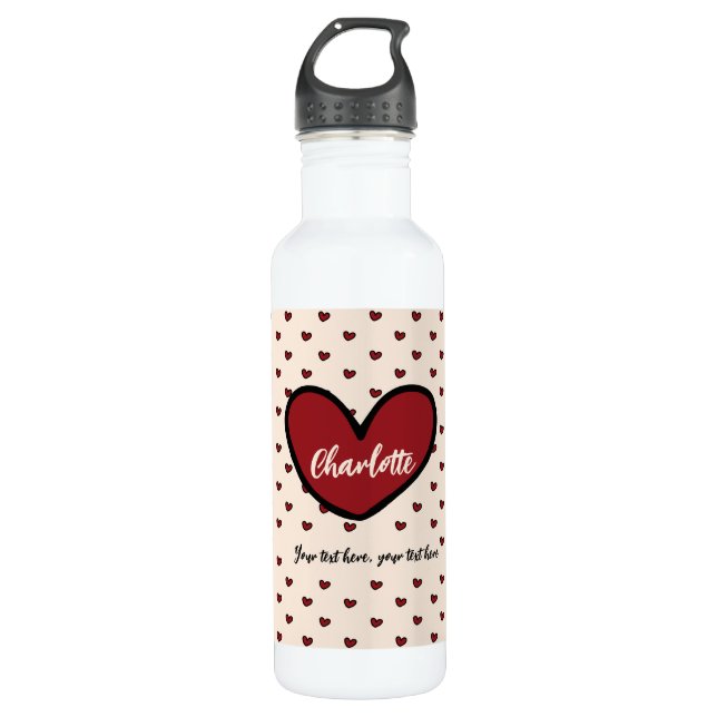 Garrafa Stylist Sweet Heart Personalised presentes modelo (Frente)
