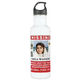 Garrafa SUAS Fotos e Texto "PESSOA DESAPARECIDA"