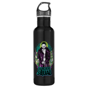 Garrafa Suicide Squad Joker Retro Rock Graphic