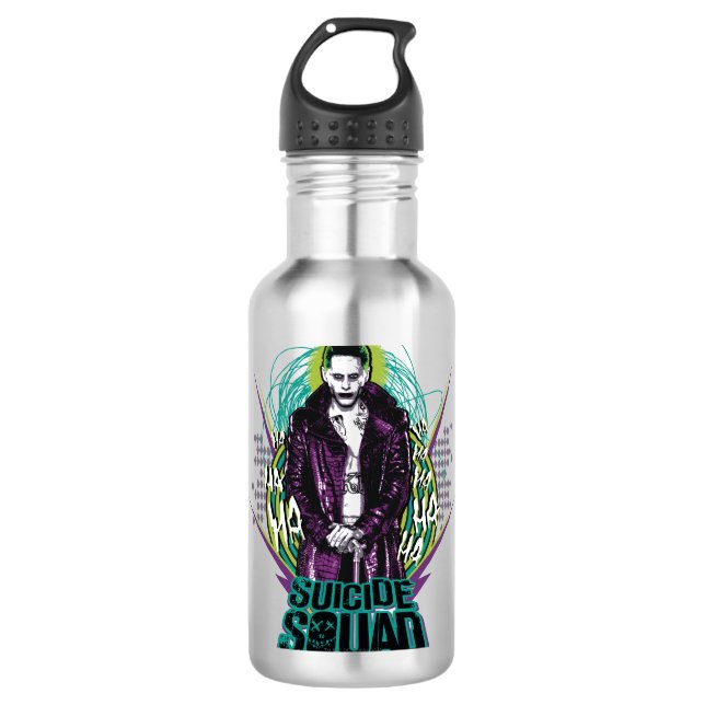 Garrafa Suicide Squad | Joker Retro Rock Graphic (Frente)