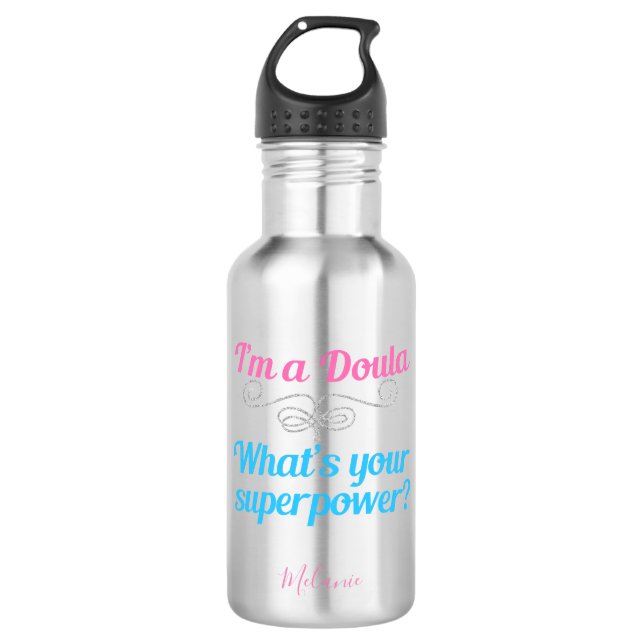 Garrafa Super-herói Cute Doula (Frente)
