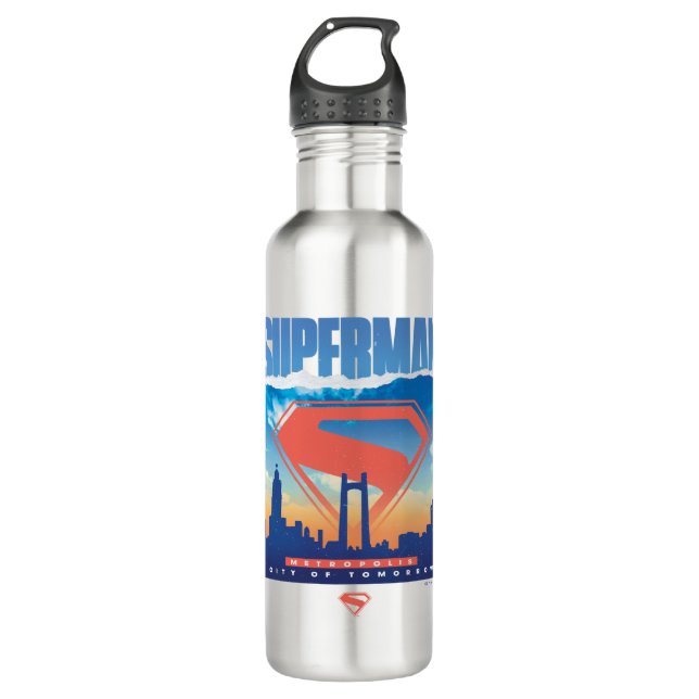Garrafa Superman Metropolis Skyline (Frente)