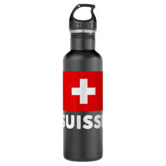 Garrafa Switzerland Flag Suisse Swiss Schweiz White Red