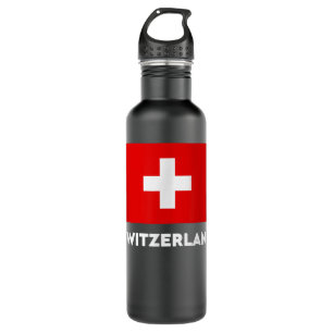 Garrafa Switzerland Flag Suisse Swiss Schweiz White Red