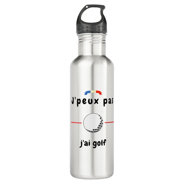 Garrafa T-shirt Je peux pas j'ai Golf (Frente)