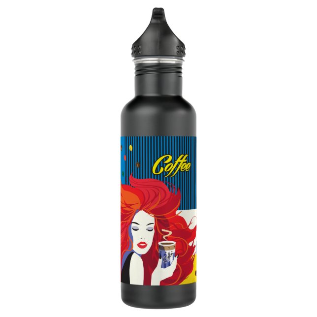 Garrafa Taça Café Linda Moça POP-ART Trendência (Direita)