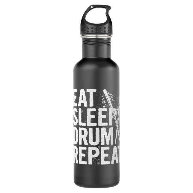 Garrafa Tambor Sono Repetir Drumming Dru de Banda Rock Met (Frente)