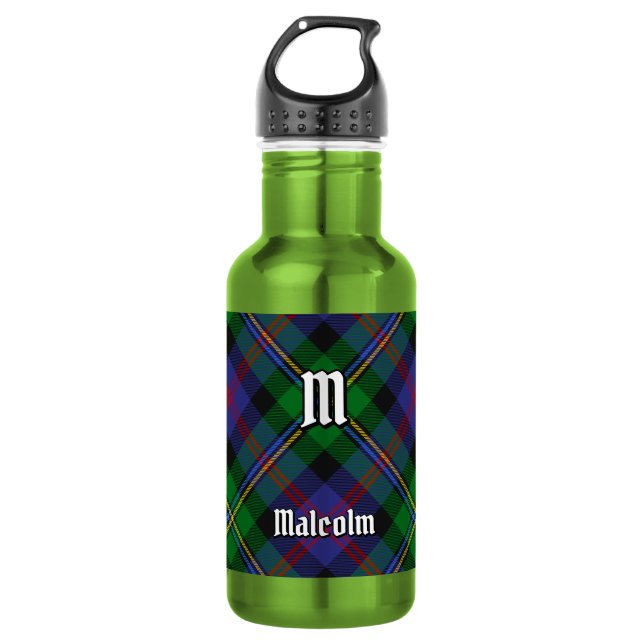 Garrafa Tartan do Clã Malcolm (Frente)