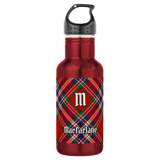 Garrafa Tartan Vermelho Clan MacFarlane (Frente)