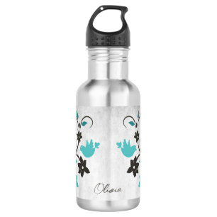 Garrafa Teal Lovebird Personalizado