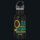 Garrafa Tênis engraçado<br><div class="desc">Eu tenho um problema obsessivo de tênis. Um humor tênis bonito para um jogador tênis.</div>