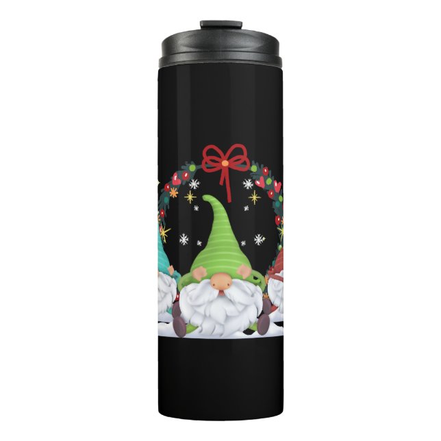 Garrafa Térmica 3 Gnomos de Natal (Frente)