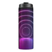 3d Anel do portal do círculo ultravioleta linhas b